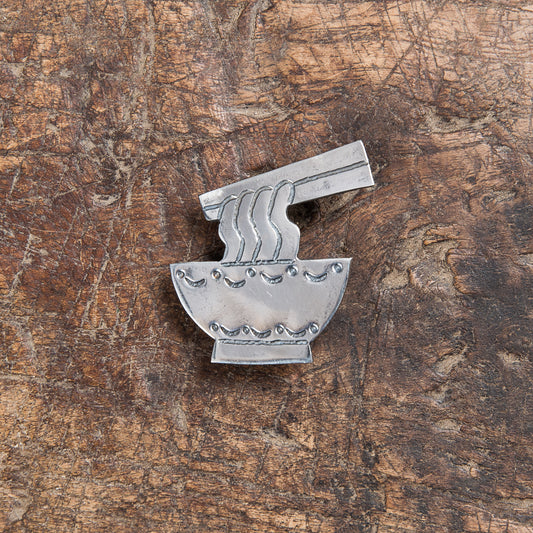 Munqa Newtive Silver Brooch Ramen Bowl