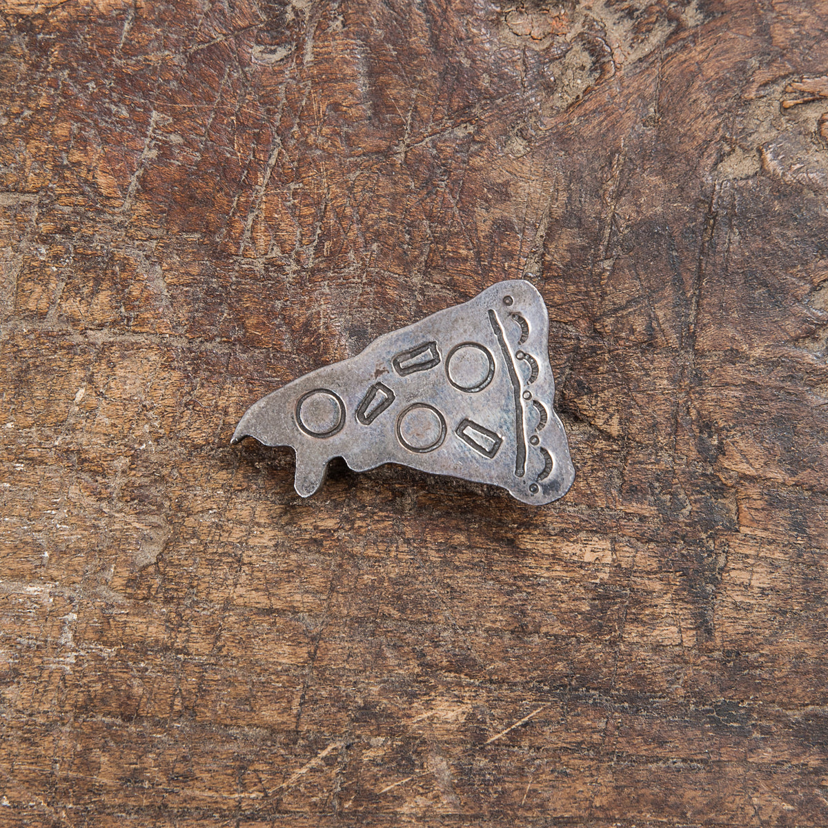 Munqa Newtive Silver Brooch Pizza