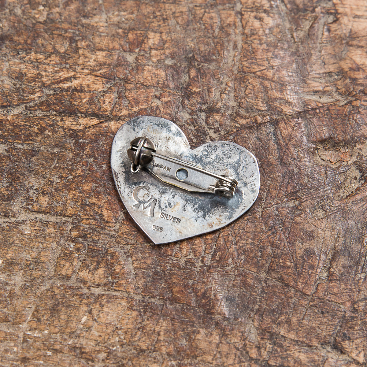 Munqa Newtive Silver Brooch Heart