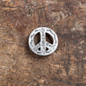 Munqa Newtive Silver Brooch Peace Sign