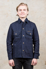 Indigofera Fargo Shirt Indigo Herringbone