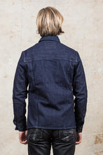 Indigofera Fargo Shirt Indigo Herringbone