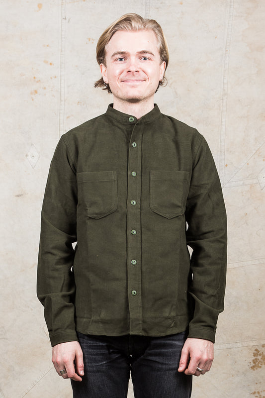 Indigofera Muir Shirt Green Moleskin