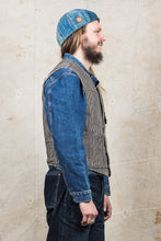 Second Hand Indigofera Floyd Vest Hickory Stripes