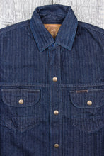 Indigofera Fargo Shirt Indigo Herringbone