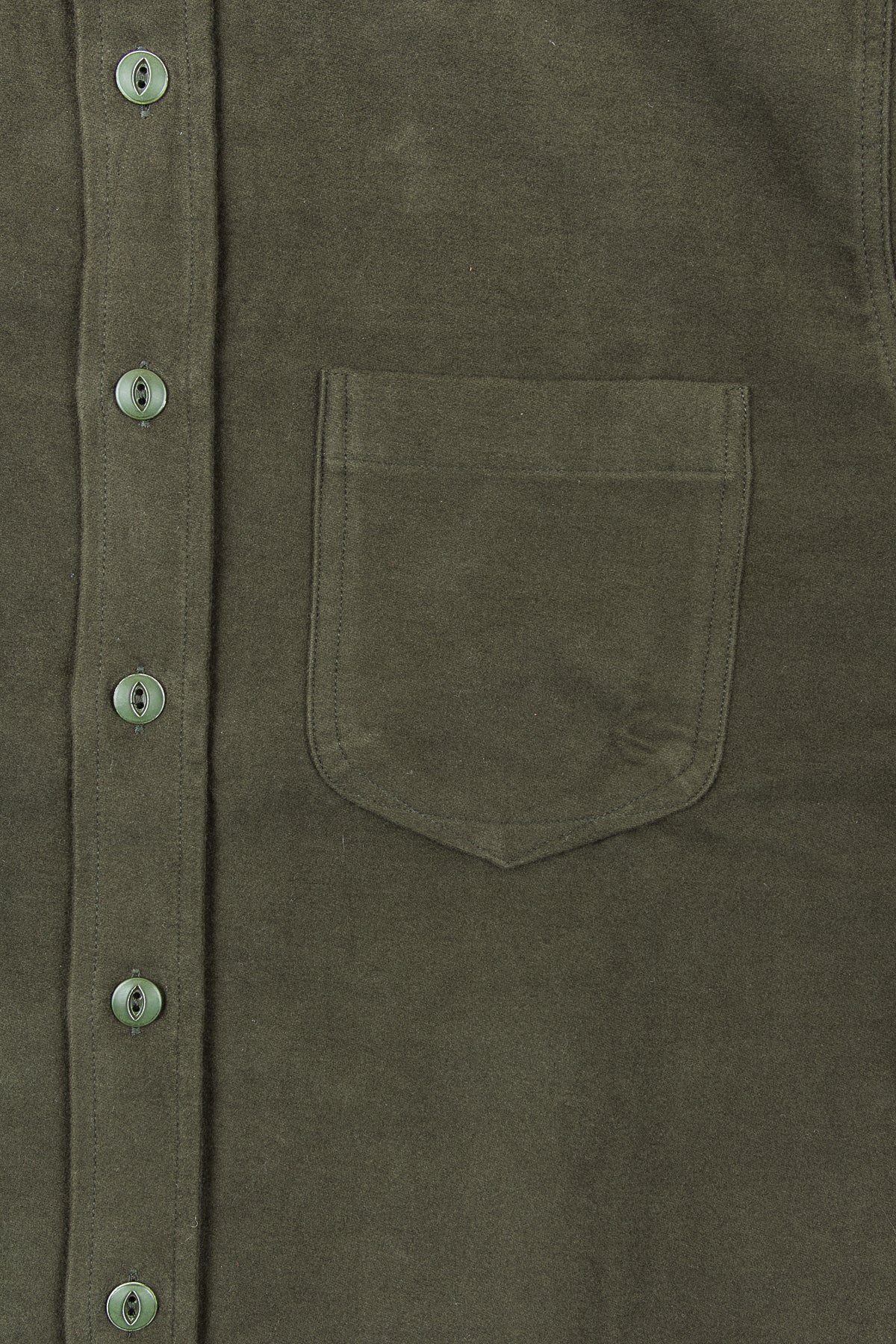 Indigofera Muir Shirt Green Moleskin