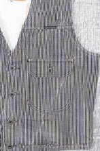 Second Hand Indigofera Floyd Vest Hickory Stripes