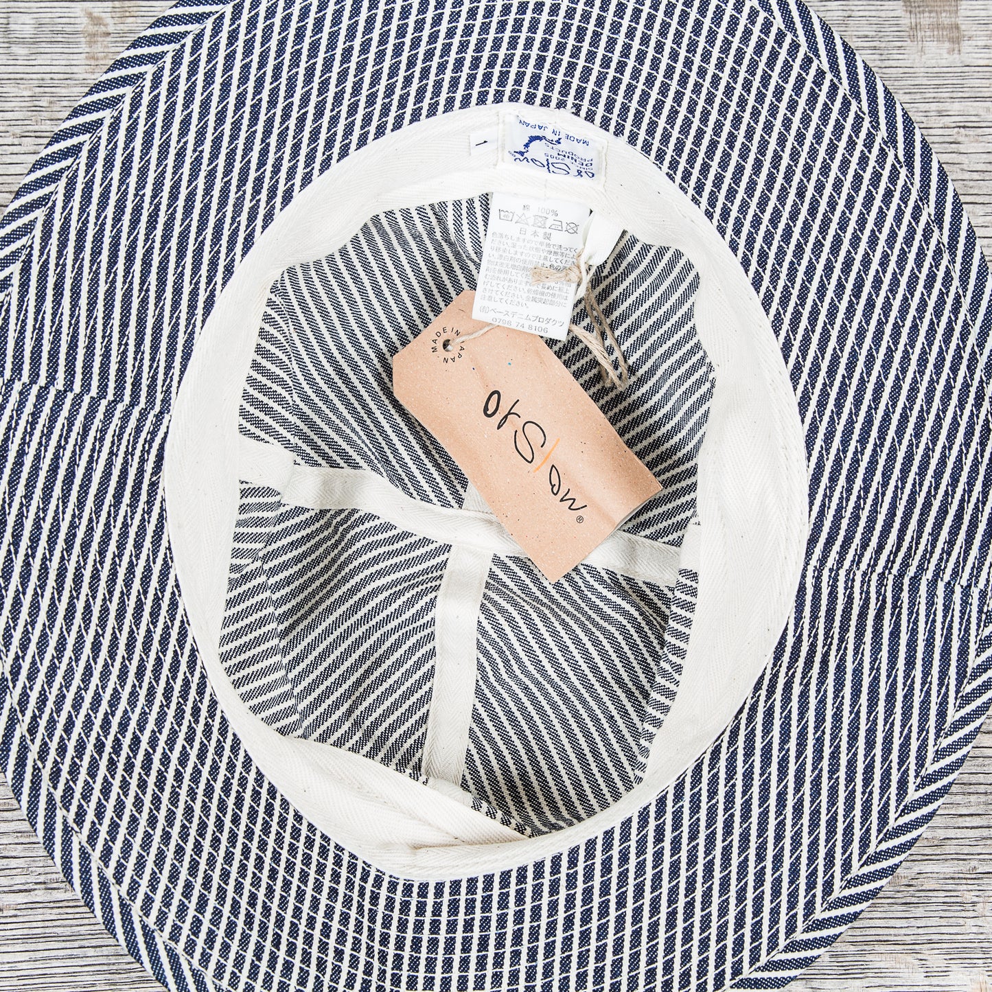OrSlow US Navy Hat Hickory Stripe