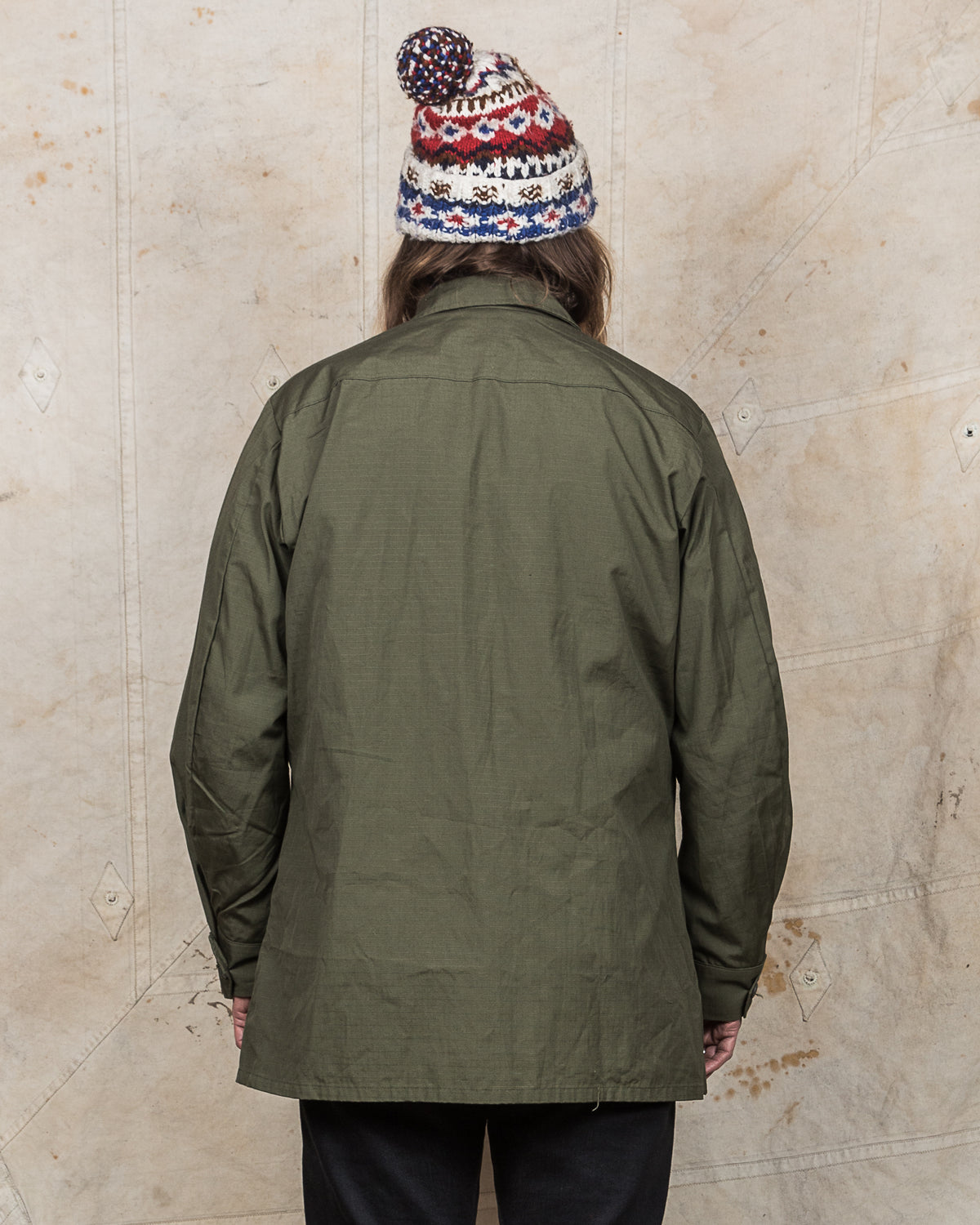 Vintage Deadstock 1969 US Army Ripstop Tropical Jacket Size: Large Long