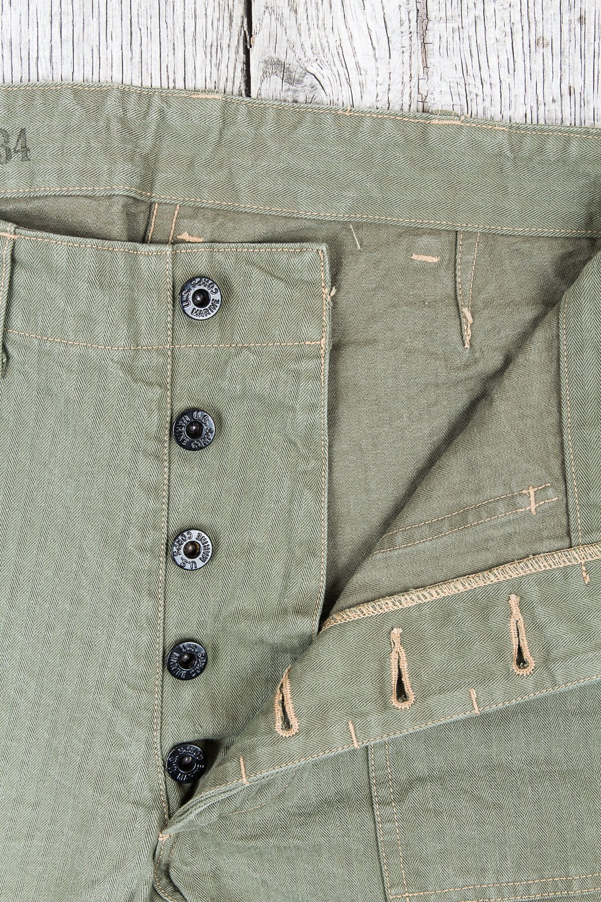 Buzz Rickson's HBT Twill USMC Pants Early Spec