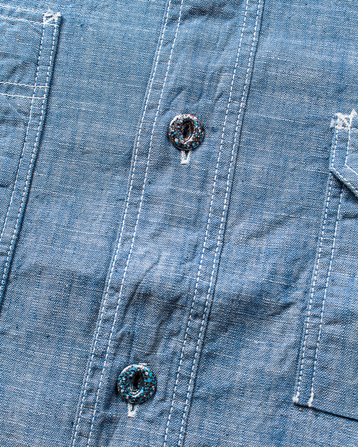 Sugar Cane & Co. Fiction Romance 4,3oz Slub Chambray Work Shirt