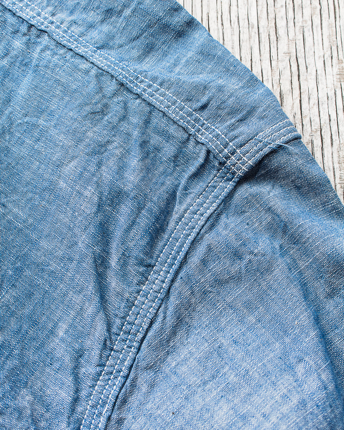 Sugar Cane & Co. Fiction Romance 4,3oz Slub Chambray Work Shirt