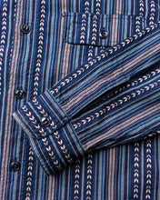 Sugar Cane & Co. Native American Indigo Stripe Work Shirt