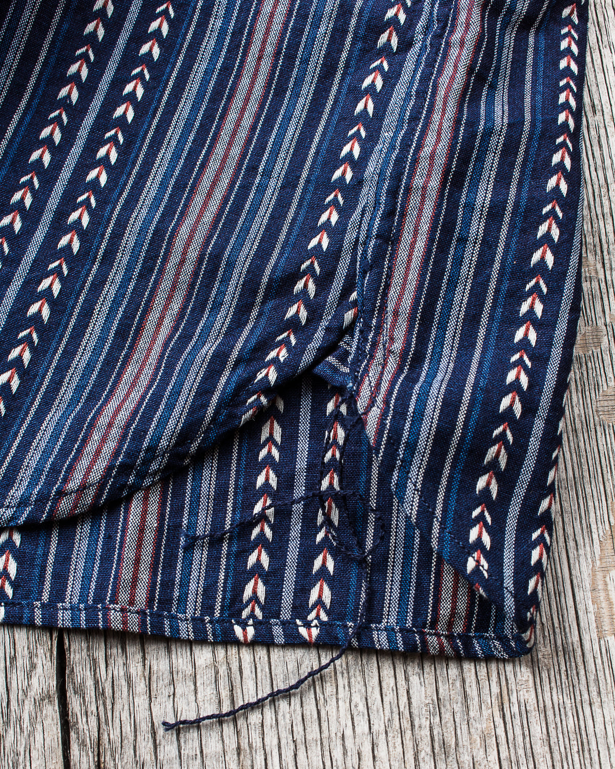 Sugar Cane & Co. Native American Indigo Stripe Work Shirt