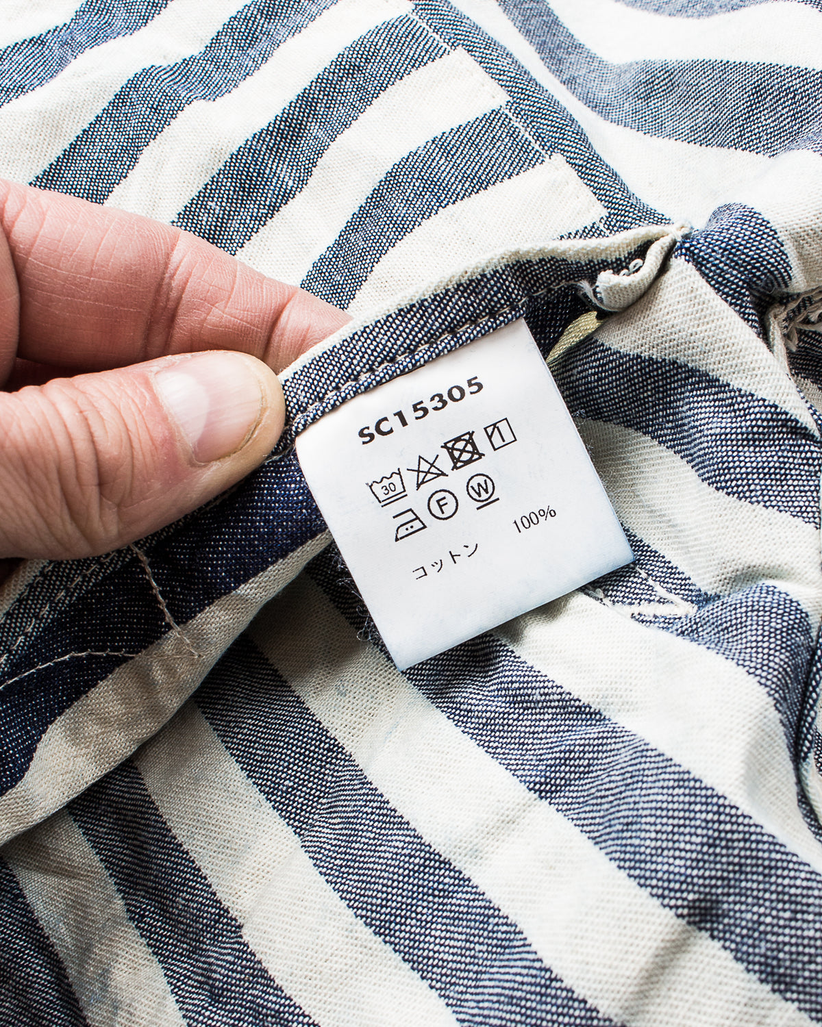 Sugar Cane & Co Headlight x Fiction Romance NOS 7oz 1/2" Indigo Stripe Work Coat