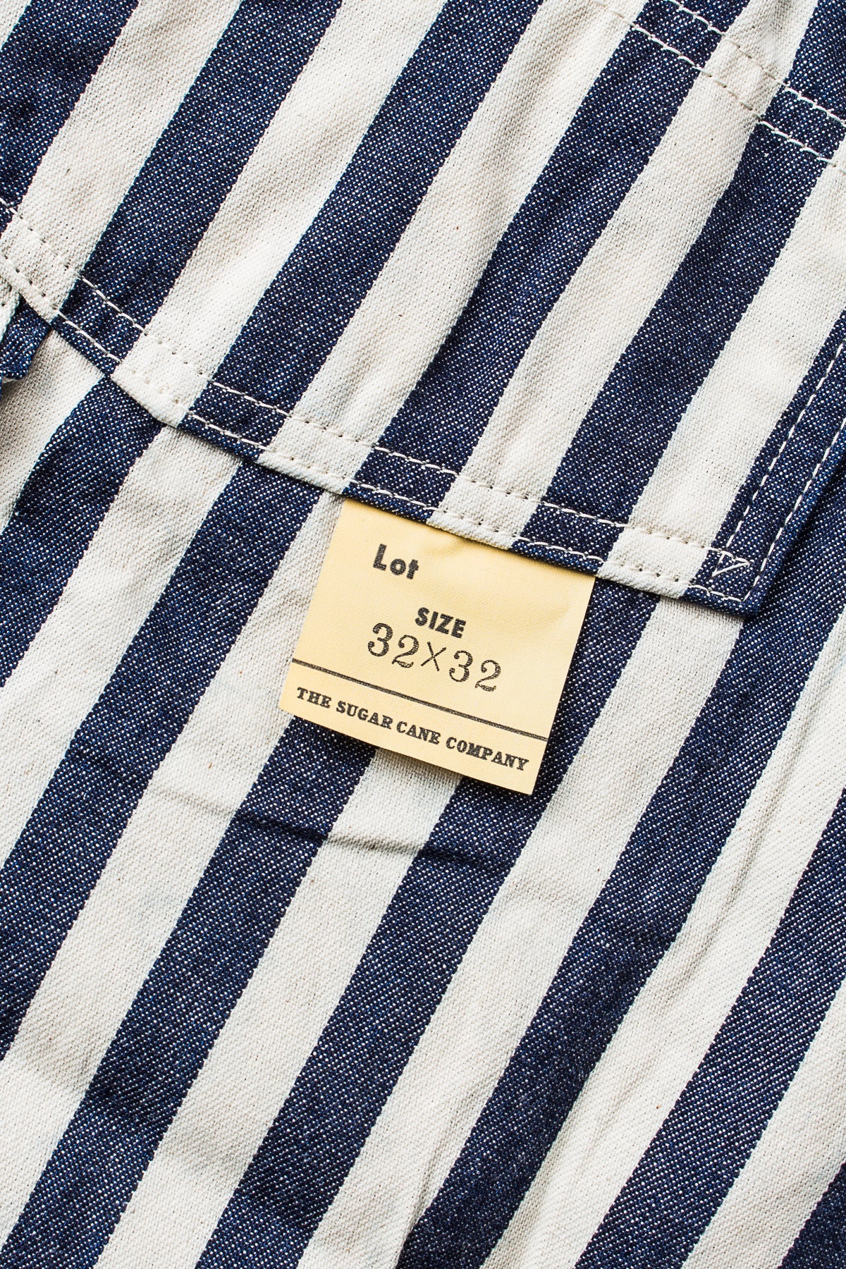 Sugar Cane & Co Headlight x Fiction Romance NOS 7oz 1/2" Indigo Stripe Work Pants