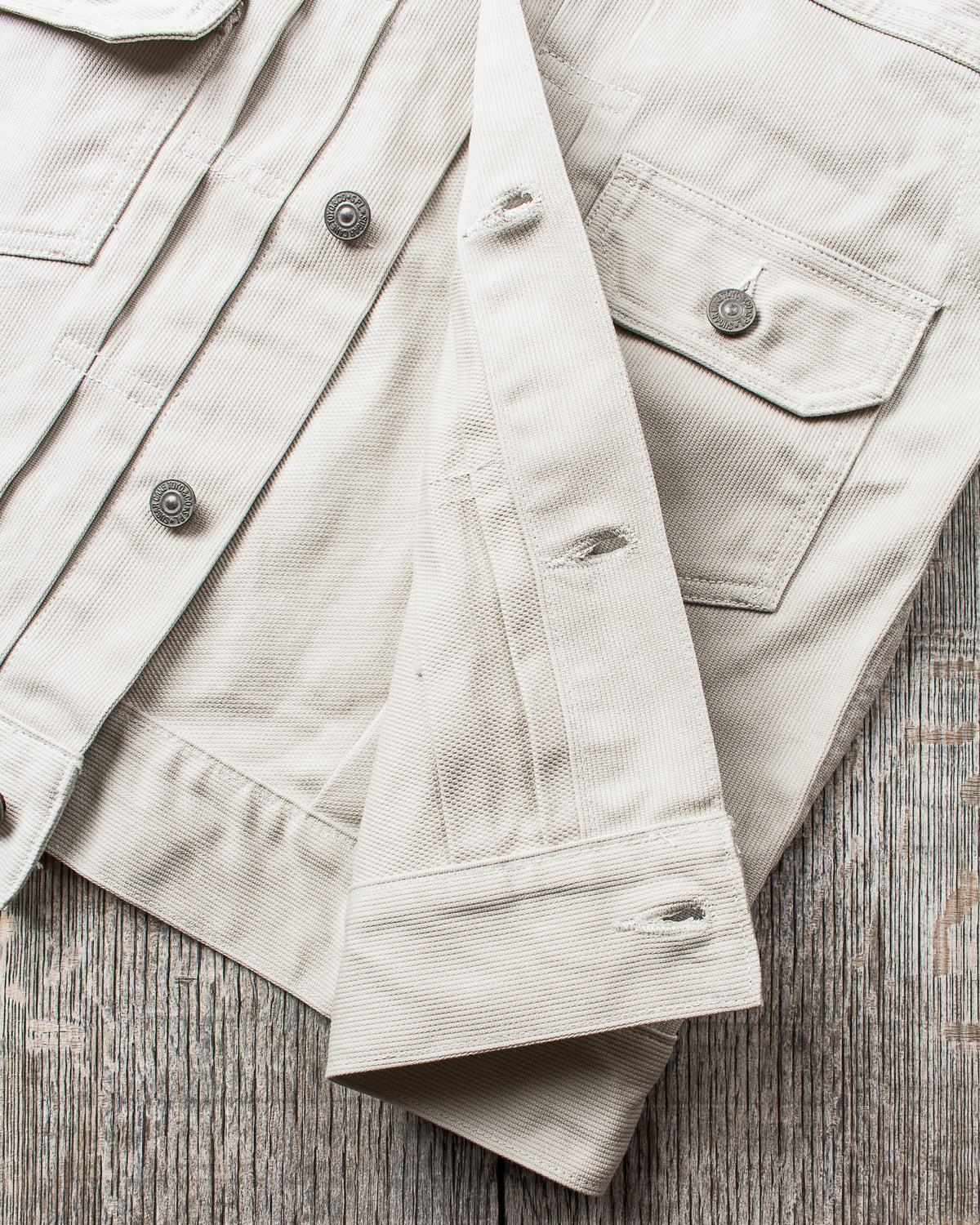 Sugar Cane & Co Sugar Cane 1953 Type 2 11oz Cotton Pique Jacket Off-White SC15290