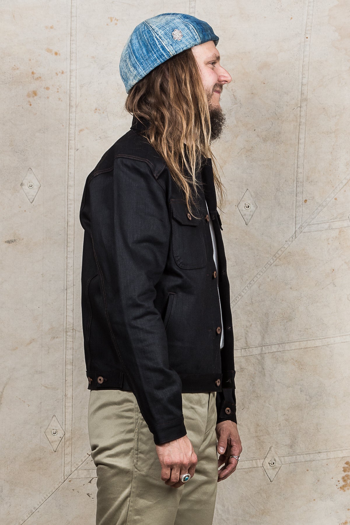 Indigofera Parsons Lodge Jacket Gunpowder Black Denim