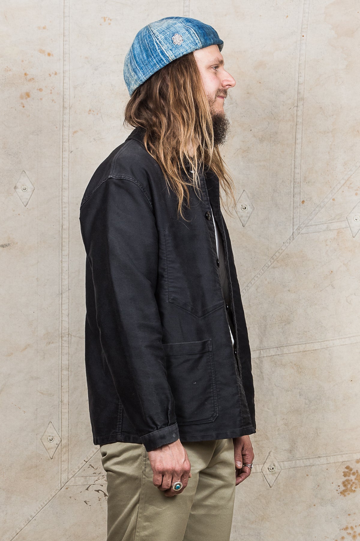 Vintage French Moleskin Workwear Jacket
