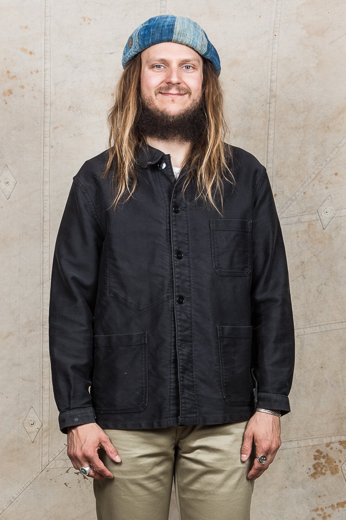 Vintage French Moleskin Workwear Jacket