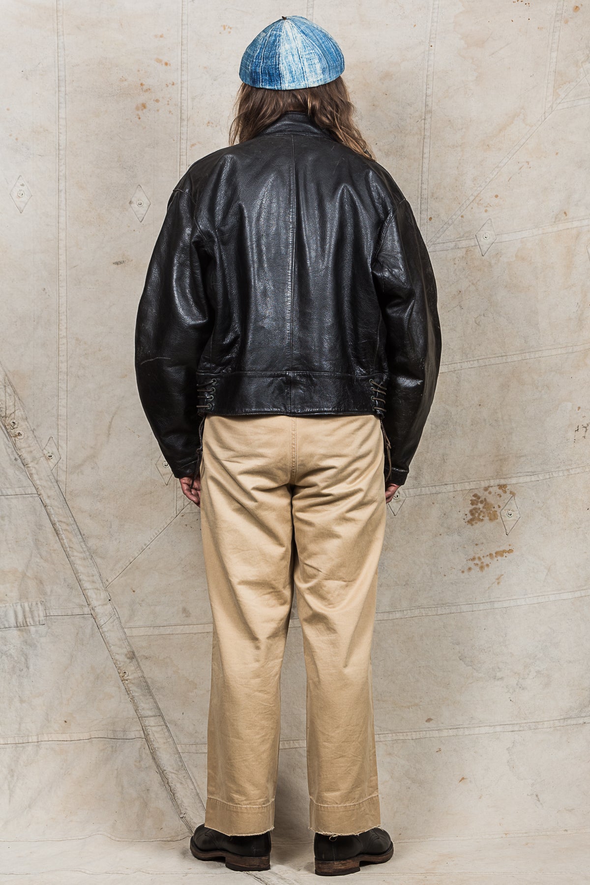 Vintage Swedish Army Dispatch Riders Leather Jacket "Ordonnansjacka"