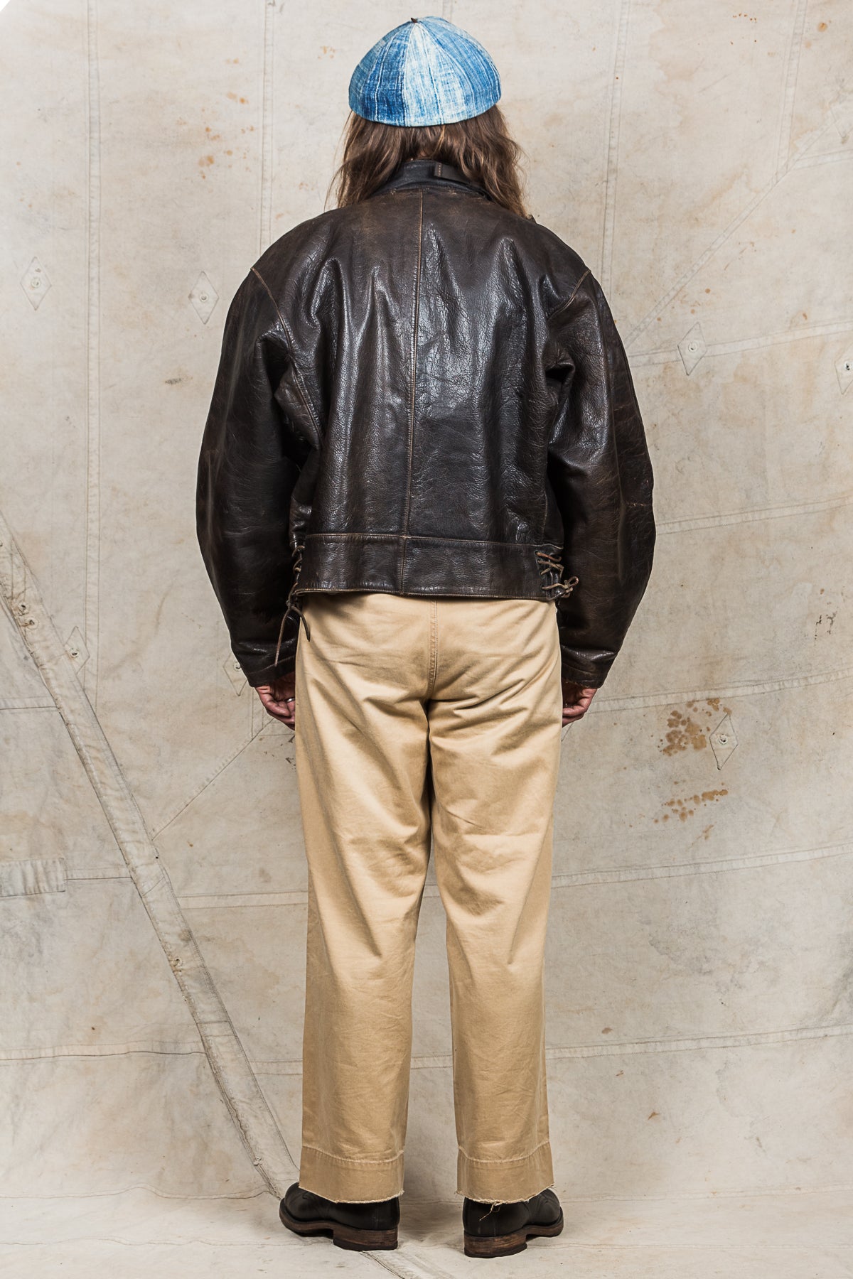 Vintage Swedish Army Dispatch Riders Leather Jacket "Ordonnansjacka" Size 52