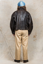 Vintage Swedish Army Dispatch Riders Leather Jacket "Ordonnansjacka" Size 52