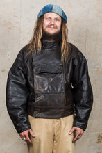 Vintage Swedish Army Dispatch Riders Leather Jacket "Ordonnansjacka" Size 52
