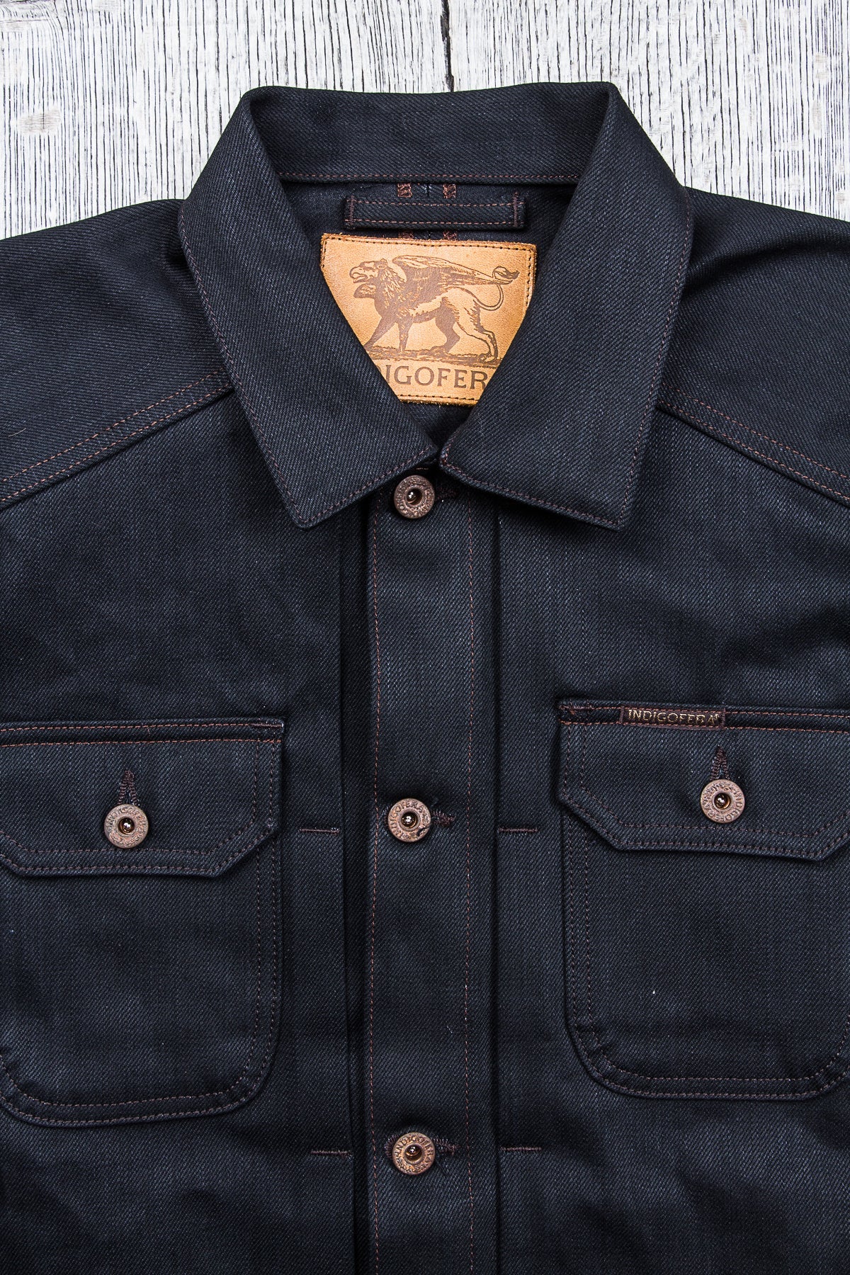 Indigofera Parsons Lodge Jacket Gunpowder Black Denim