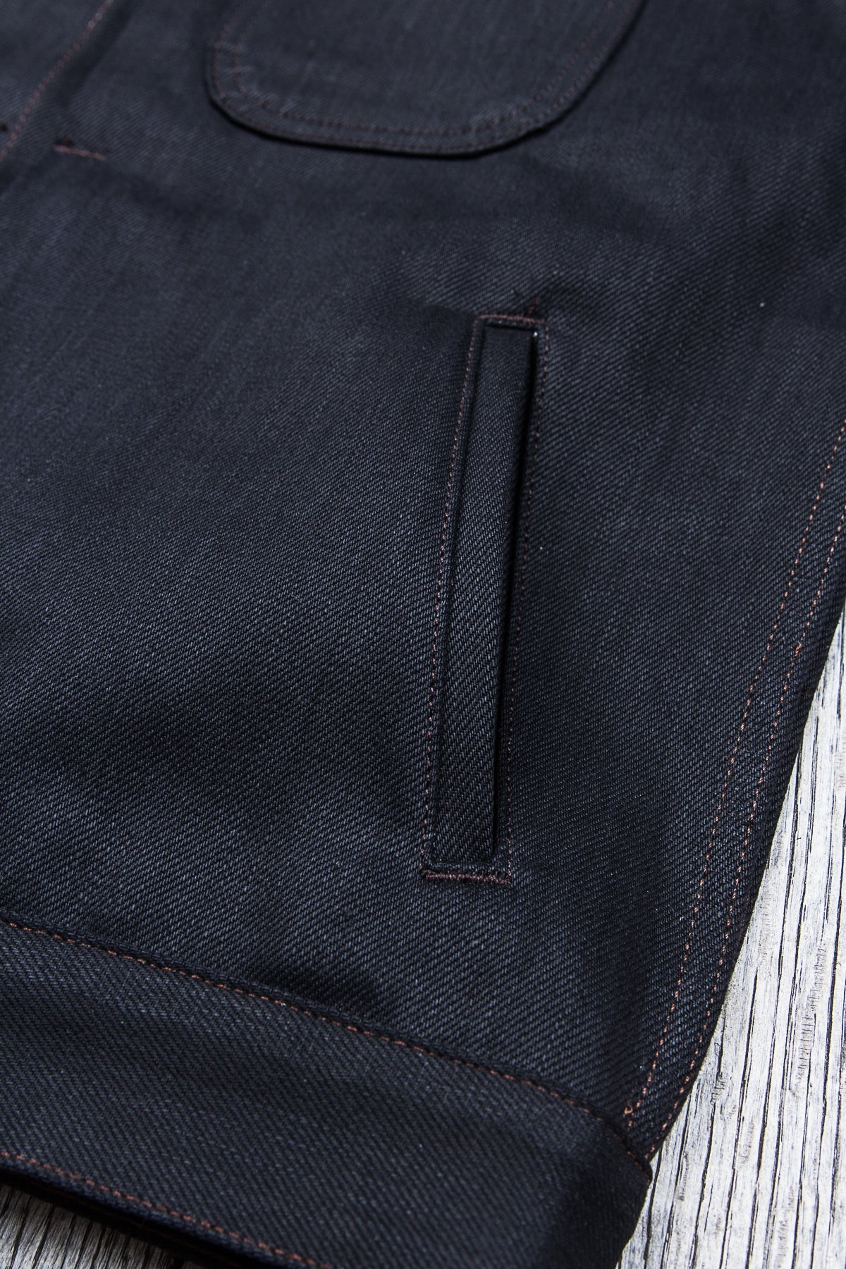 Indigofera Parsons Lodge Jacket Gunpowder Black Denim