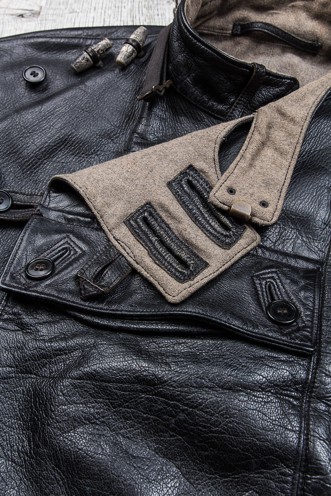 Vintage Swedish Army Dispatch Riders Leather Jacket
