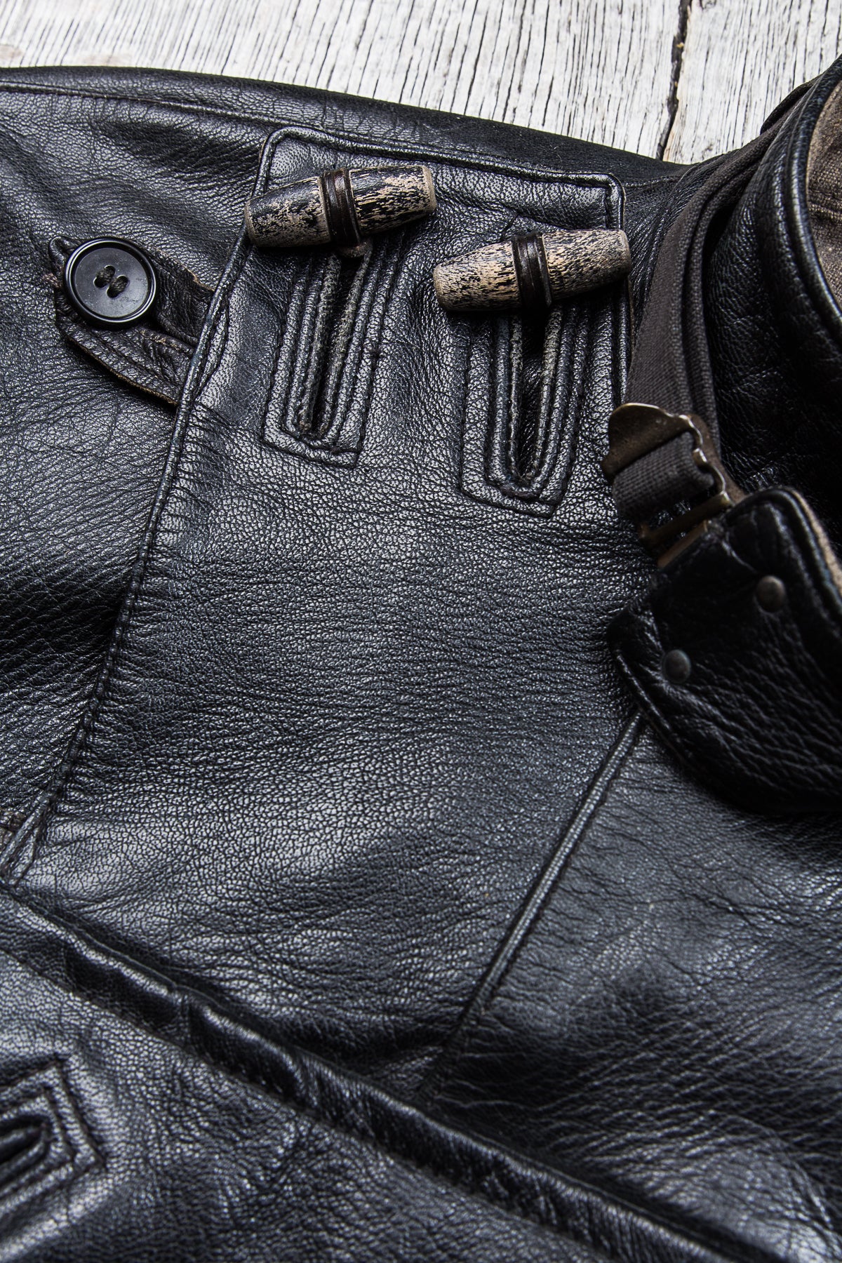 Vintage Swedish Army Dispatch Riders Leather Jacket