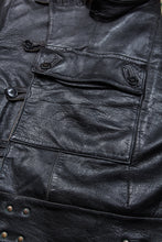 Vintage Swedish Army Dispatch Riders Leather Jacket "Ordonnansjacka"