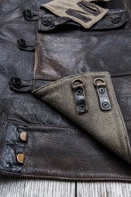 Vintage Swedish Army Dispatch Riders Leather Jacket "Ordonnansjacka" Size 52