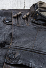 Vintage Swedish Army Dispatch Riders Leather Jacket "Ordonnansjacka" Size 52