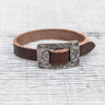 Tenable Crafts Silver & Leather Thunderbird Bracelet