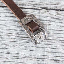 Tenable Crafts Silver & Leather Thunderbird Bracelet