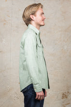Sugar Cane & Co Green Pin Check Work Shirt