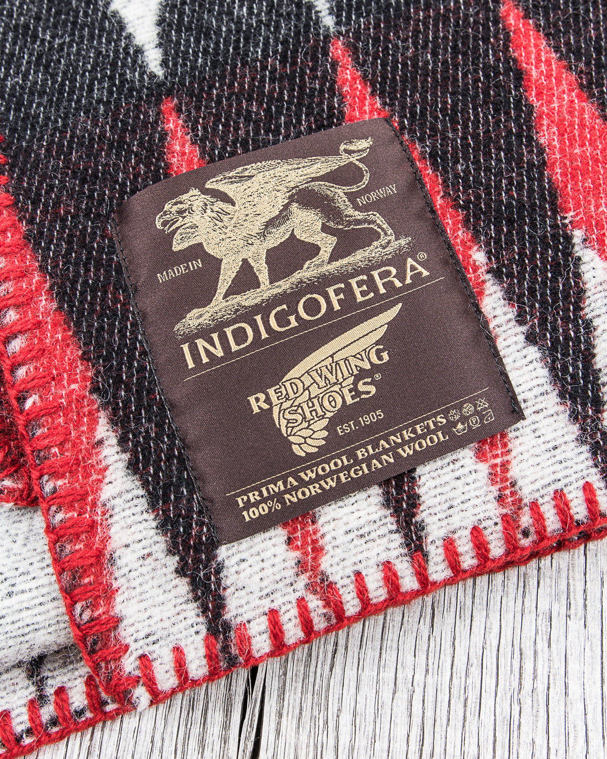 Indigofera Pure Wool Blanket Red Wing Collaboration