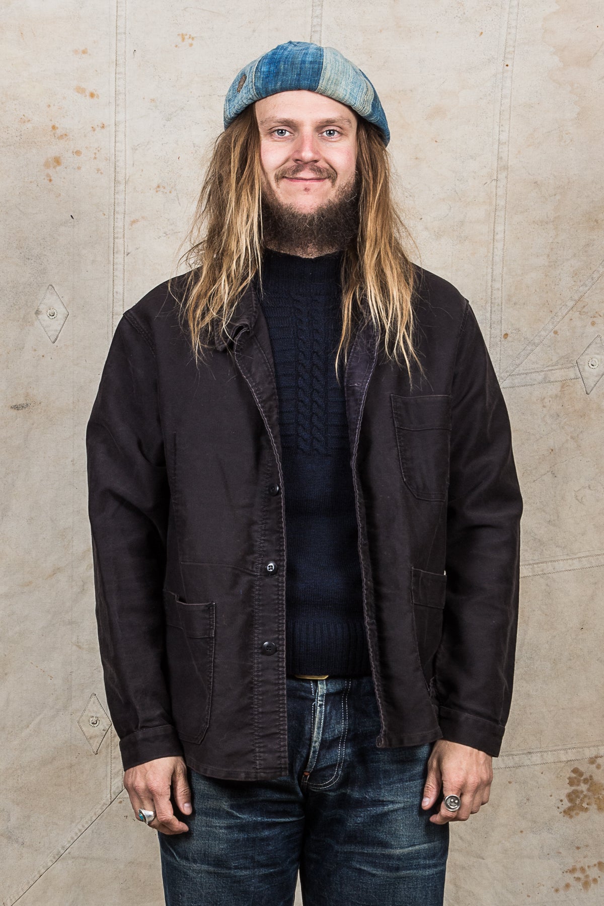 Vintage French Moleskin Workwear Jacket