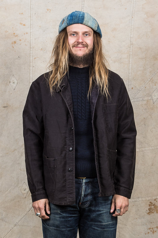 Vintage French Moleskin Workwear Jacket