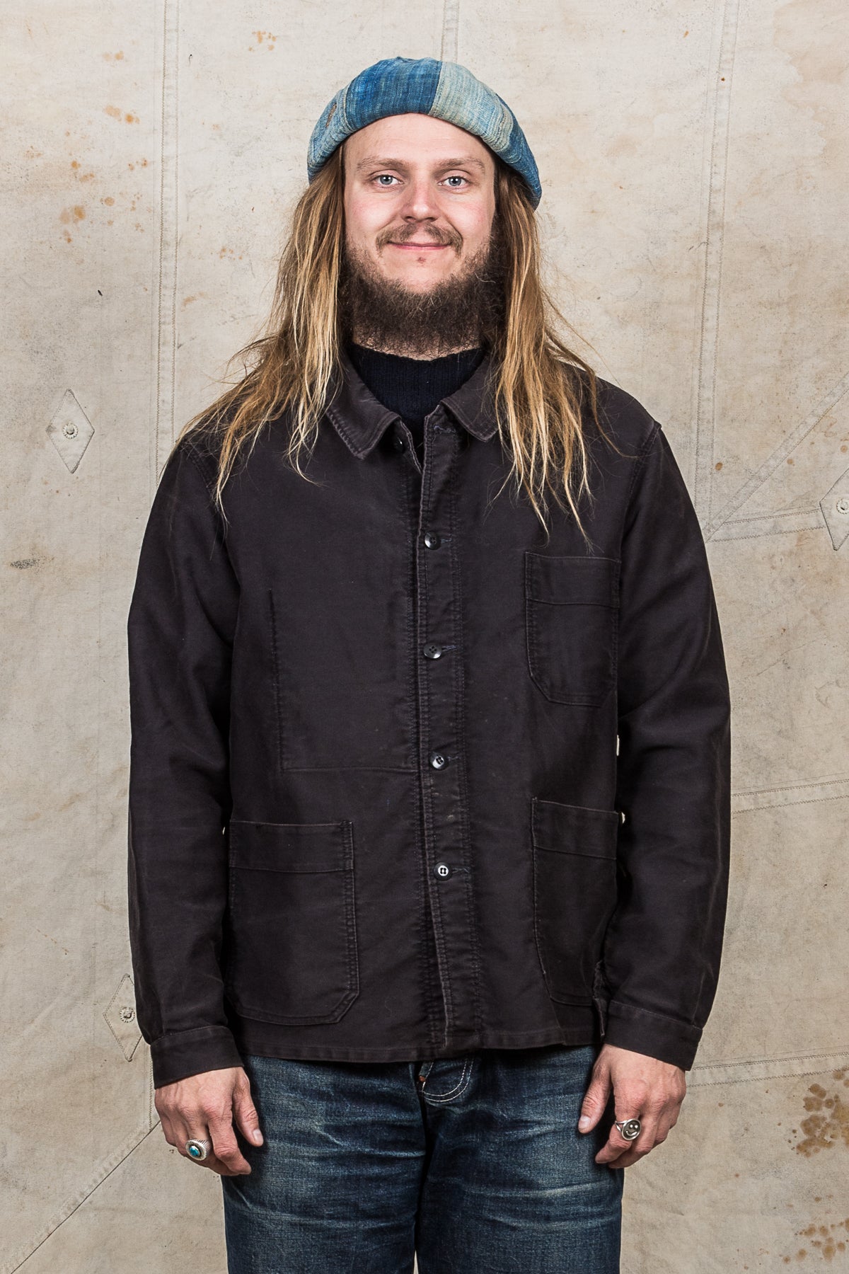 Vintage French Moleskin Workwear Jacket
