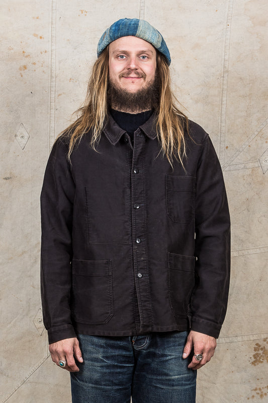 Vintage French Moleskin Workwear Jacket