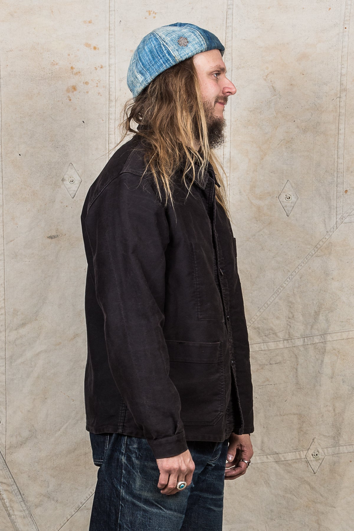Vintage French Moleskin Workwear Jacket