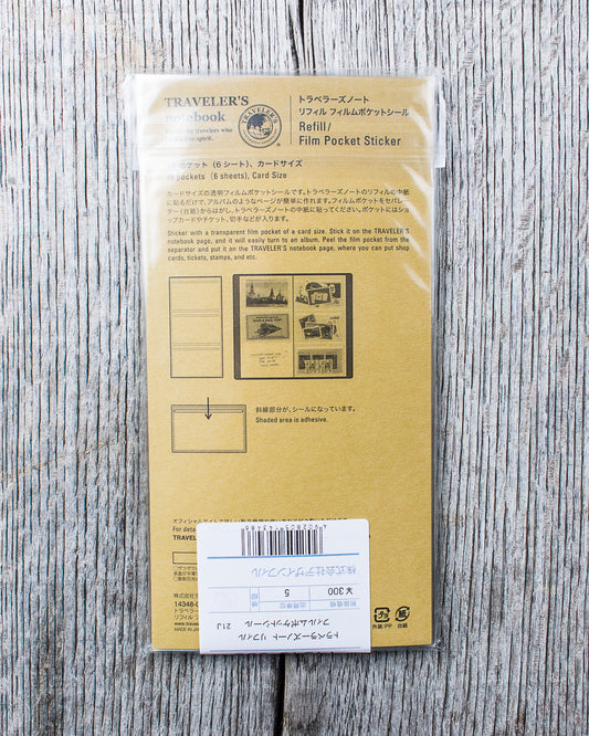 Traveler's Company #023 Regular Notebook Refill Film Pocket Stickers