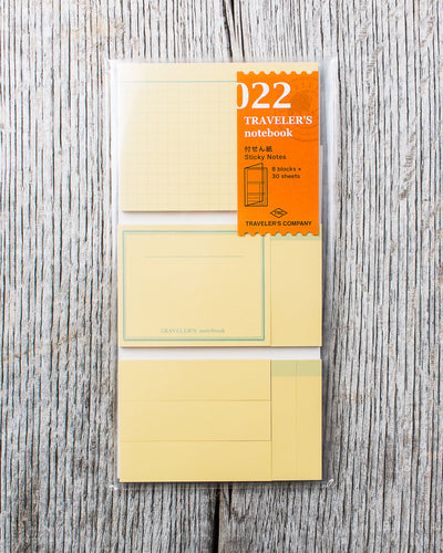 Traveler's Company #022 Regular Notebook Refill Sticky Notes
