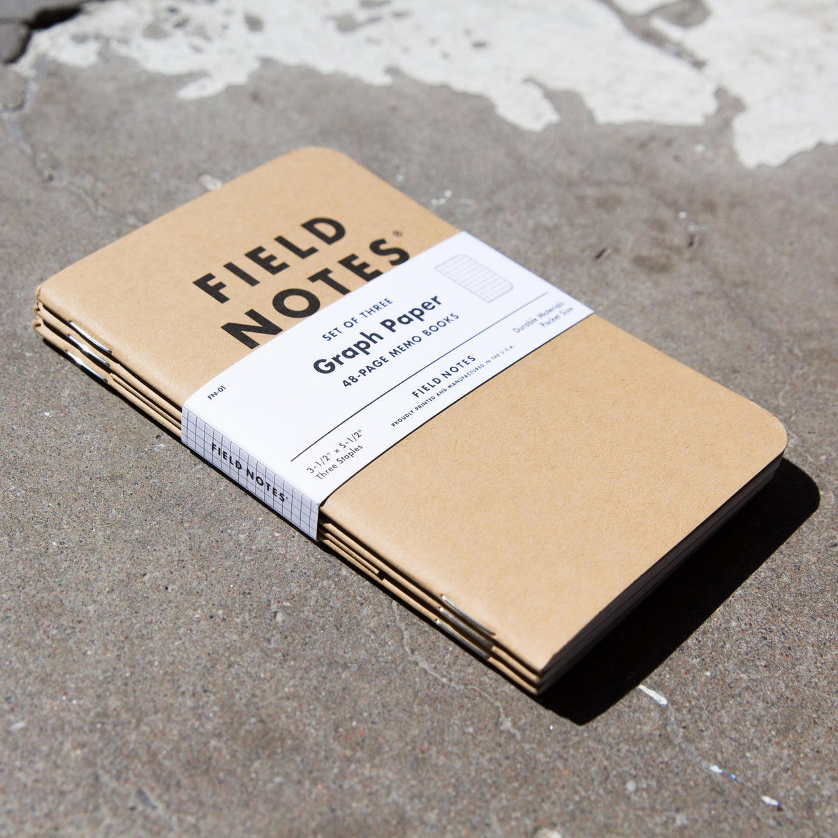 Field Notes 3-Pack Graph Paper