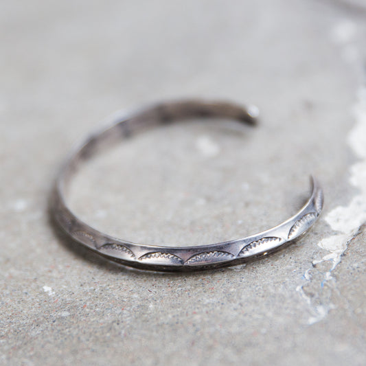 Thin Triangular Silver Bracelet