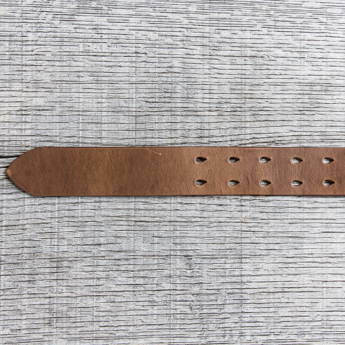 Lone Wolf Leathers Belt Horween Chromexcel Two Prongs Brass Buckle