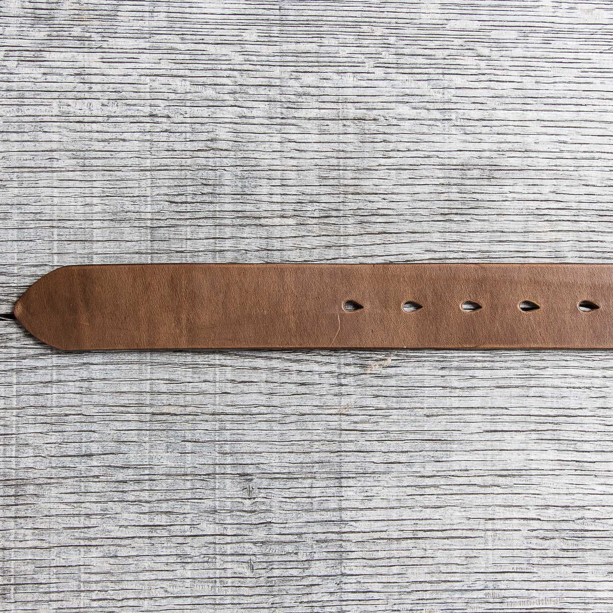 Lone Wolf Leathers Belt Horween Chromexcel Oval Brass Buckle